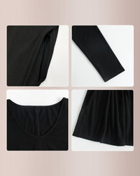 Camisón de manga larga con bolsillo 