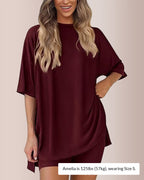 Casual Oversized 2-Piece Split Hem Lounge Set