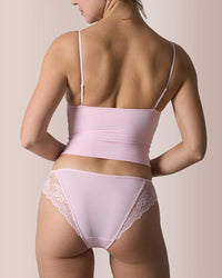 Lace Padded Triangle Camisole Set