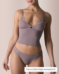 Lace Padded Triangle Camisole Set