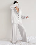 Summer Faux Silk Pajama Set