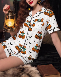 Halloween Cartoon 2-Piece Pajama Set
