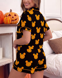 Halloween Cartoon 2-Piece Pajama Set