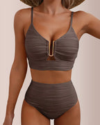 U-Wire Textured Bikini Set