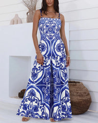 Majolica Print Sling One-Piece Swimsuit