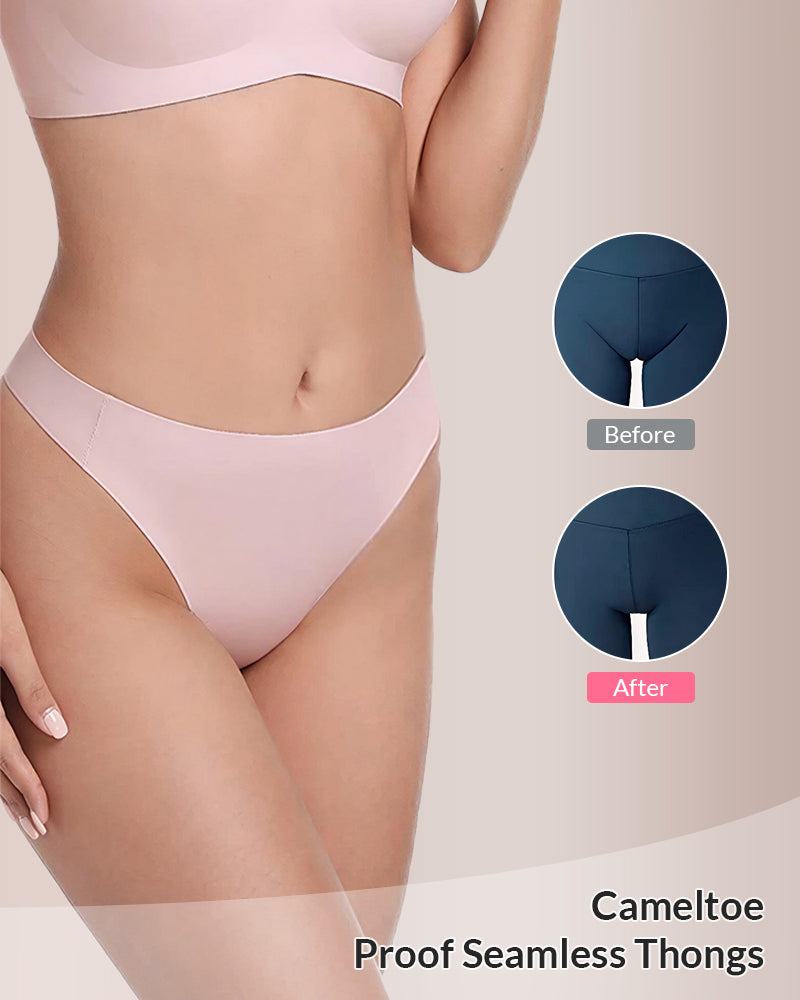 Tangas invisibles y cómodas sin costuras (paquete de 5) 