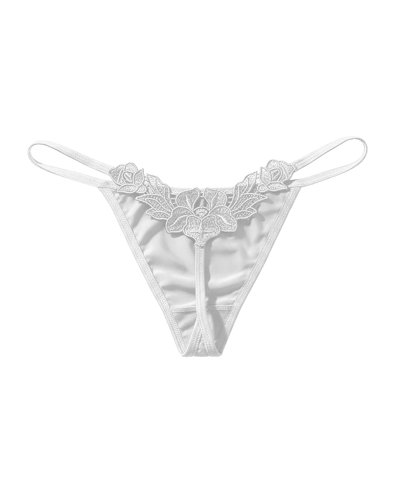 Butterfly Lace V-Cut Thong