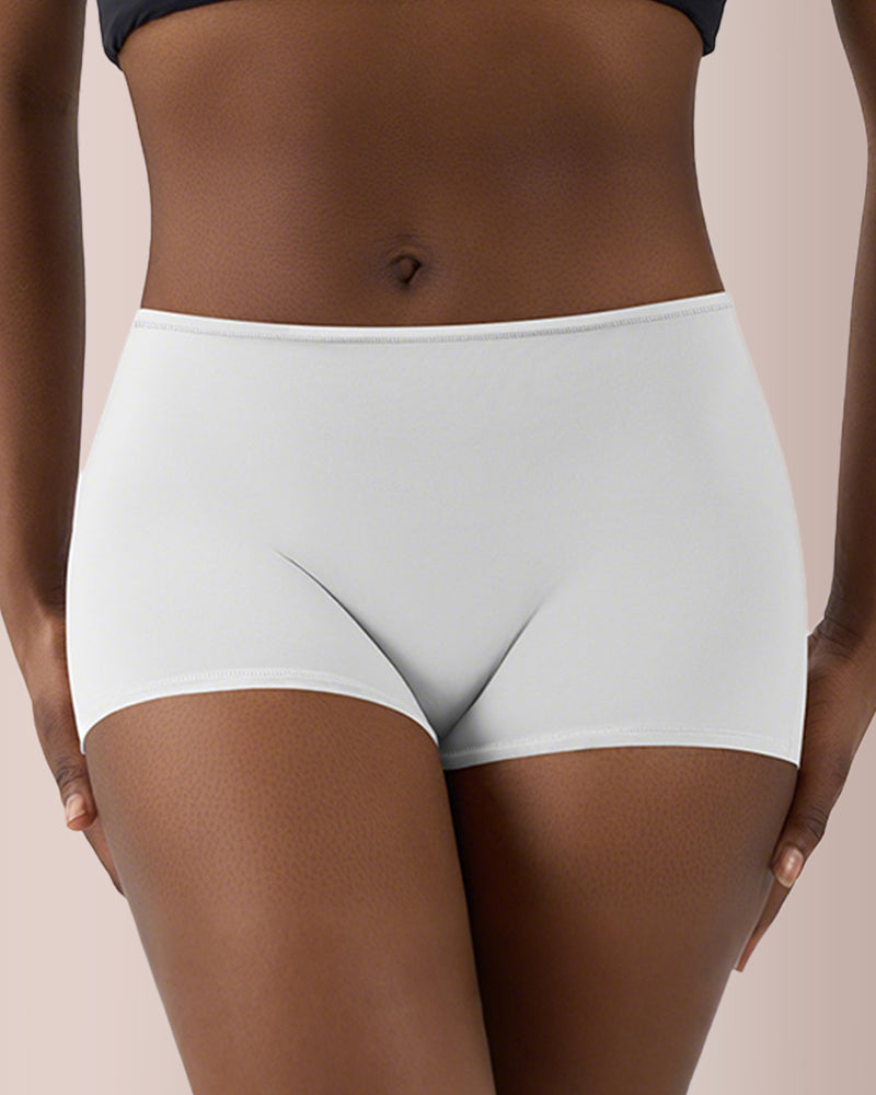 High-Stretch Breathable Mid-Waist Boyshorts