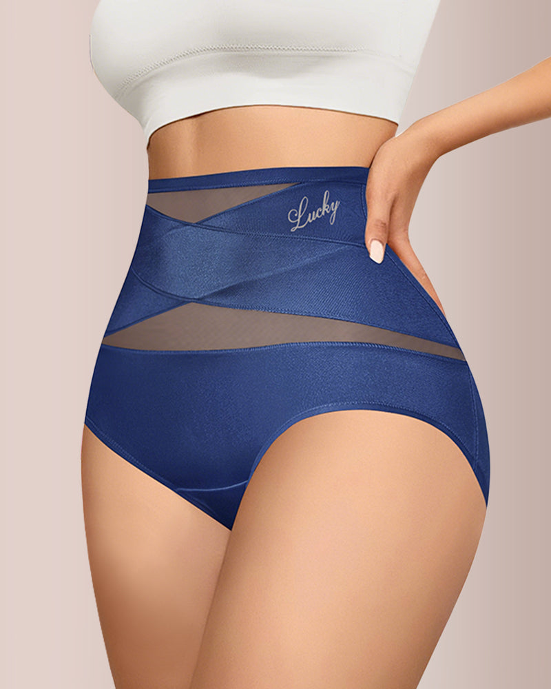 Crossover High-Waist Tummy Control Panties