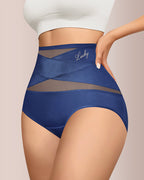 Crossover High-Waist Tummy Control Panties