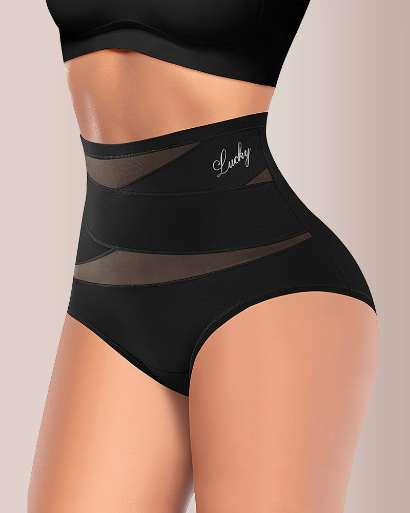 Crossover High-Waist Tummy Control Panties