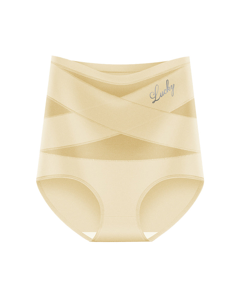 Crossover High-Waist Tummy Control Panties