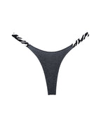 High-Cut Cotton Brief with Animal Print Straps