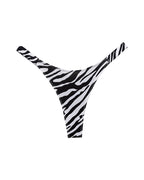 High-Cut Cotton Brief with Animal Print Straps
