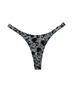High-Cut Cotton Brief with Animal Print Straps