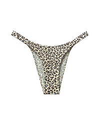 High-Cut Cotton Panties with Animal Print Straps
