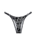 High-Cut Cotton Panties with Animal Print Straps