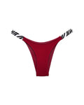 High-Cut Cotton Panties with Animal Print Straps