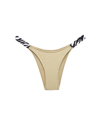 High-Cut Cotton Panties with Animal Print Straps