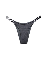 High-Cut Cotton Panties with Animal Print Straps