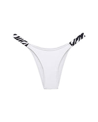 High-Cut Cotton Panties with Animal Print Straps