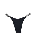 High-Cut Cotton Panties with Animal Print Straps