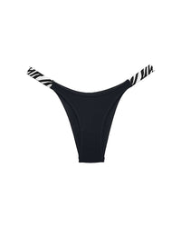 High-Cut Cotton Panties with Animal Print Straps