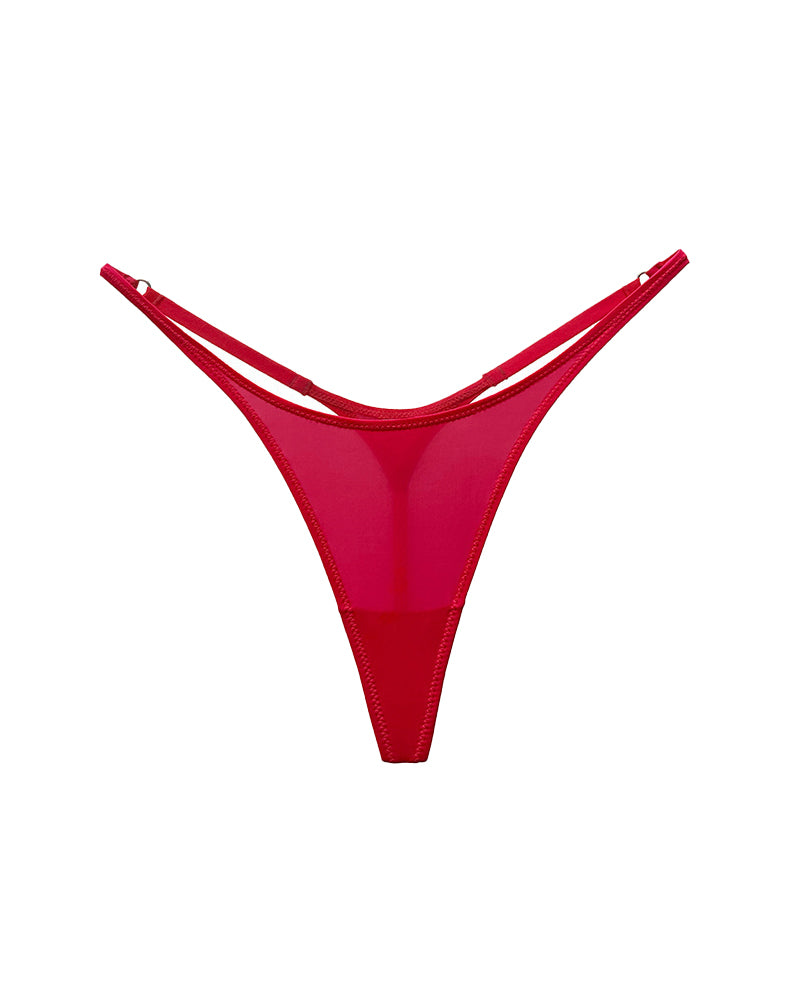 Adjustable Ice Silk Seamless Thong