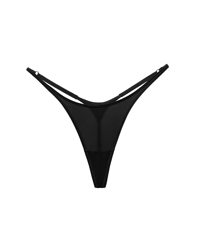 Adjustable Ice Silk Seamless Thong