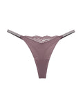 Crystal Lace Thong – High-cut Ice Silk T-back