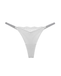 Crystal Lace Thong – High-cut Ice Silk T-back