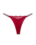 Crystal Lace Thong – High-cut Ice Silk T-back