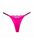 Crystal Lace Thong – High-cut Ice Silk T-back