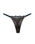 Crystal Lace Thong – High-cut Ice Silk T-back