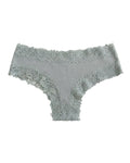 Lace Trim Ribbed Low-Rise Panties
