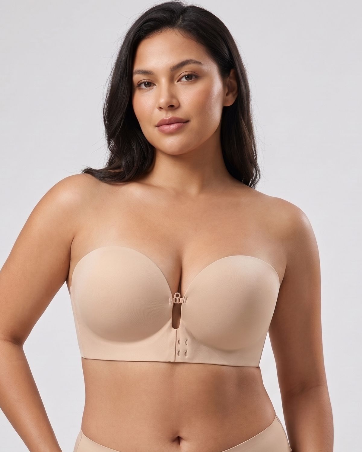 Front-Closure Strapless Push-Up Bra (For CD)