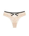 Sheer Heart Mesh Lace Thong