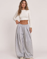 High-Waist Drawstring Jogger Pants