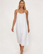 Solid Color Backless Cami Short Dress