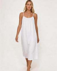 Solid Color Backless Cami Short Dress