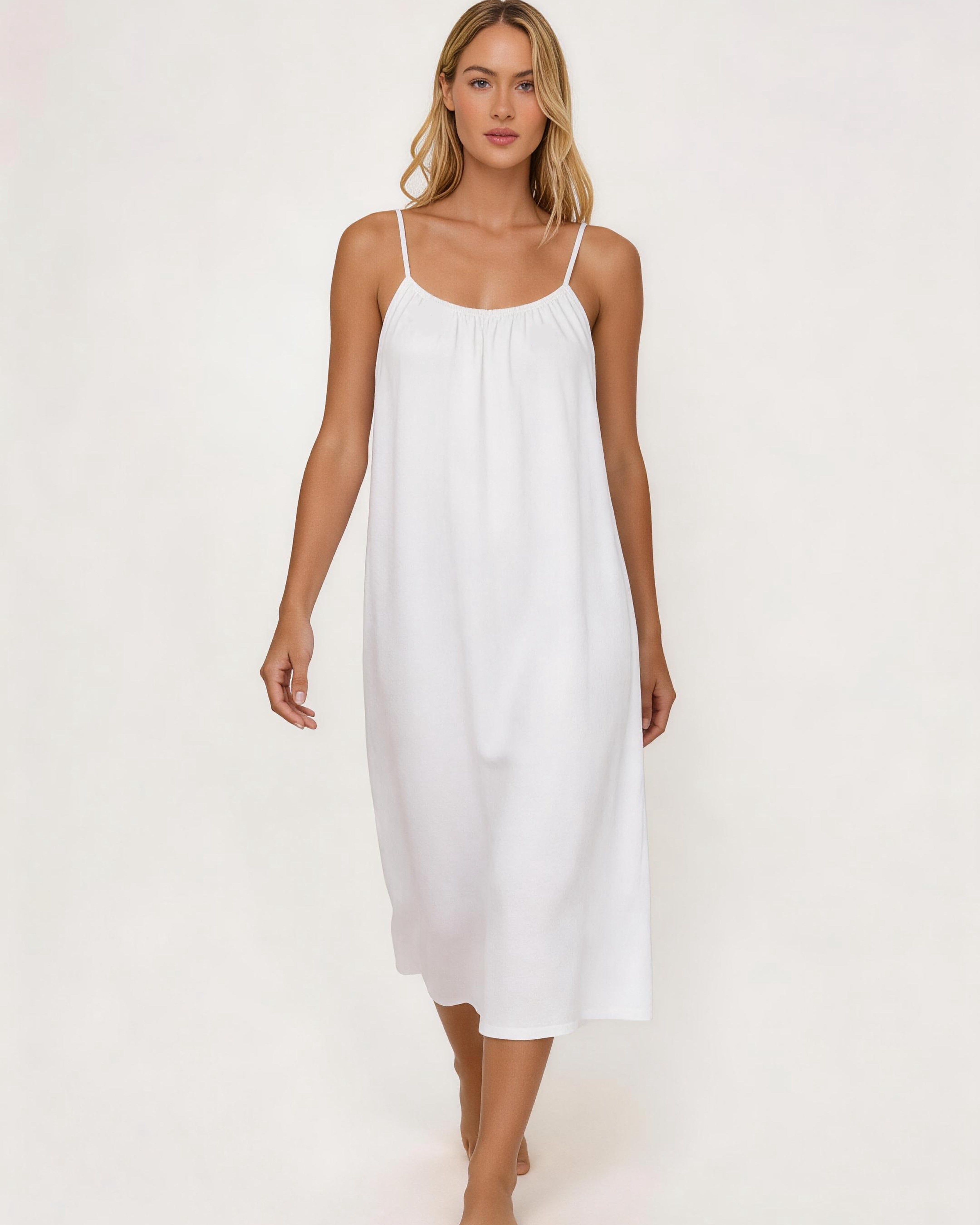 Solid Color Backless Cami Short Dress