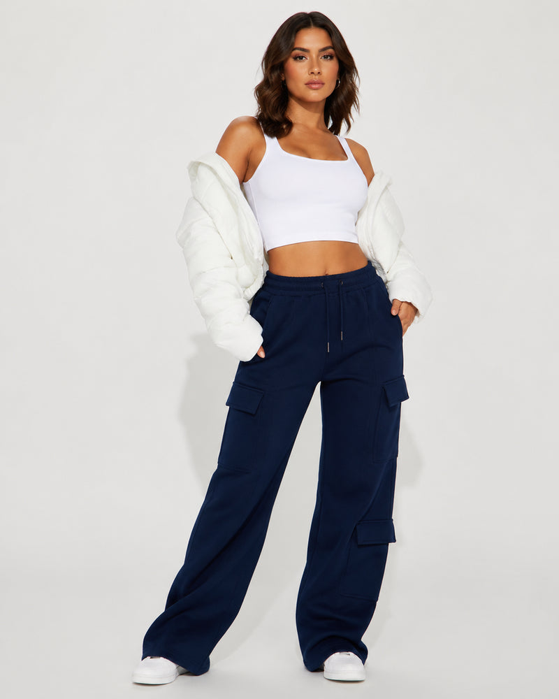 Relaxed Pocket Straight-Leg Pants