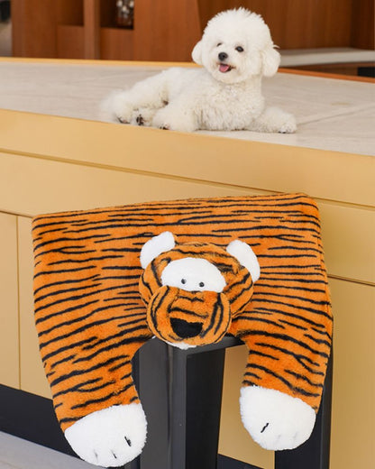 Tiger Shaped Pet Bed - Soft and Comfy Cushion for Cats & Dogs