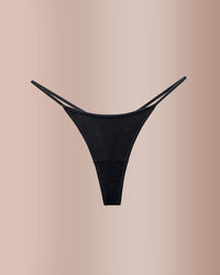 Animal Print Thin Strap Thong