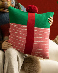 Christmas Decorative Throw Pillow - Holiday Cushion for Sofa & Home Decor