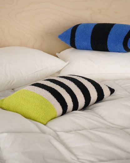 Dopamine Bee Stripe Lumbar Pillow - Colorful Accent Cushion for Sofa & Bed