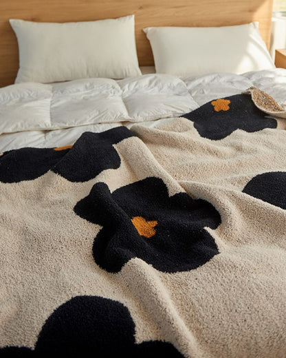 Sunflower Designer Knit Throw Blanket - Sofa & Office Nap Blanket