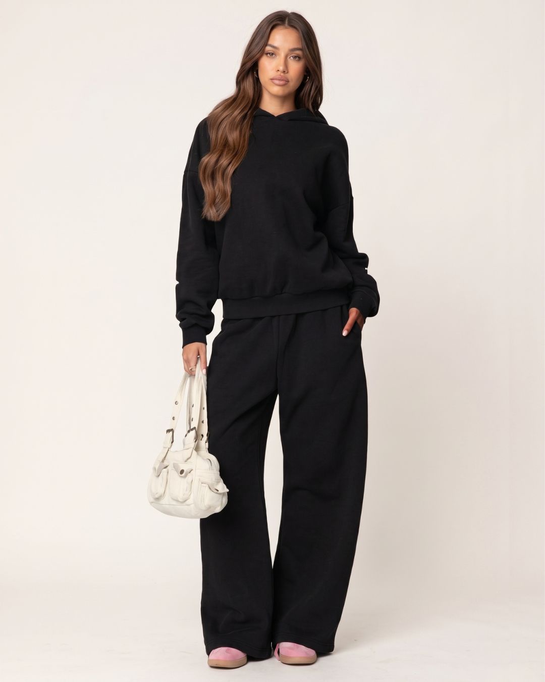 Bow-Print Hoodie & Pants Set