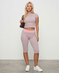 Striped Top & Capri Pants Set