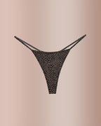 Animal Print Thin Strap Brief